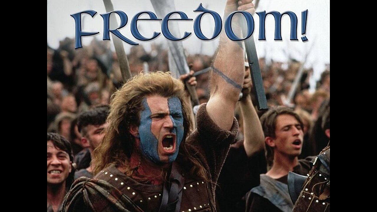 FREEDOM! William Wallace from the movie braveheart (mell gibson)