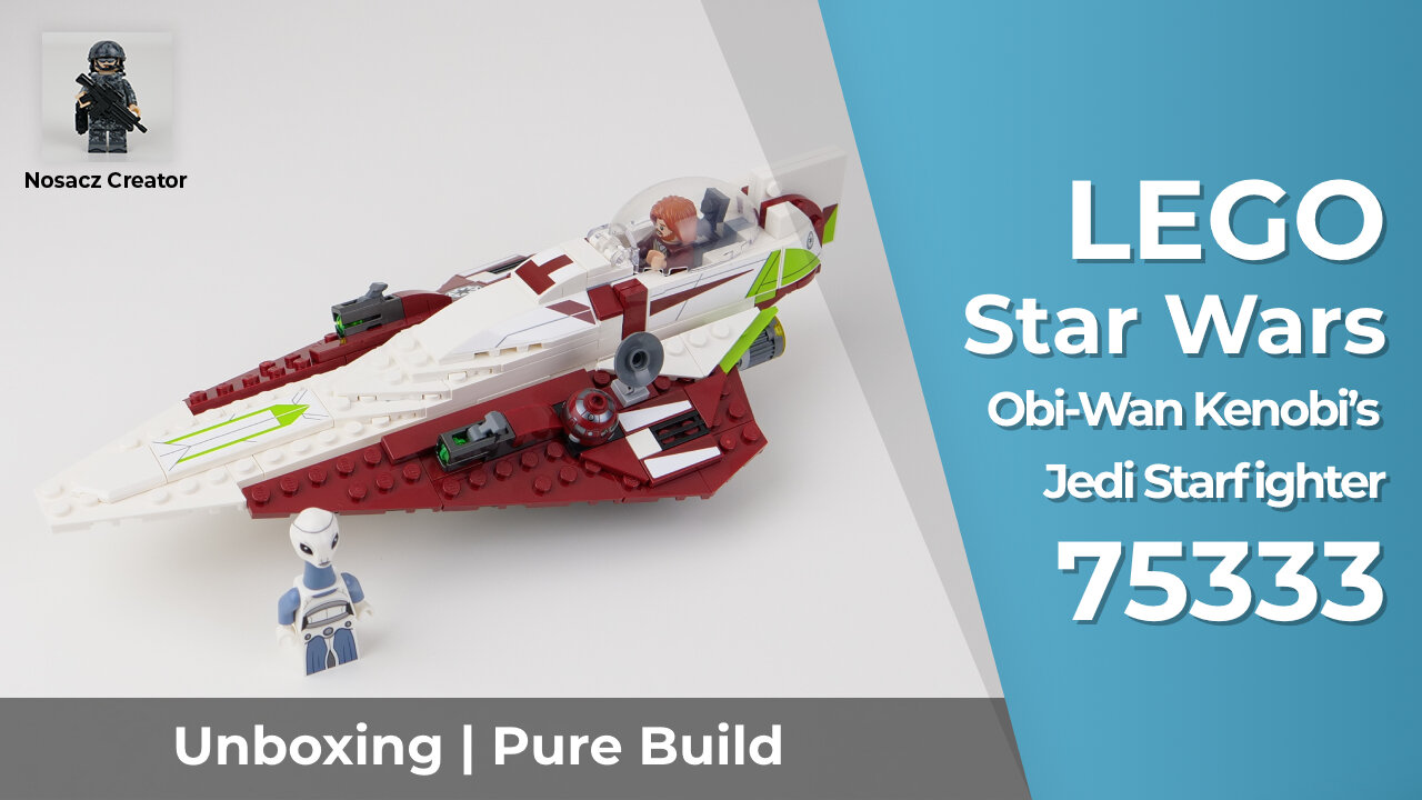 LEGO Star Wars | 75333 --- Obi-Wan Kenobi’s Jedi Starfighter --- unboxing and pure build