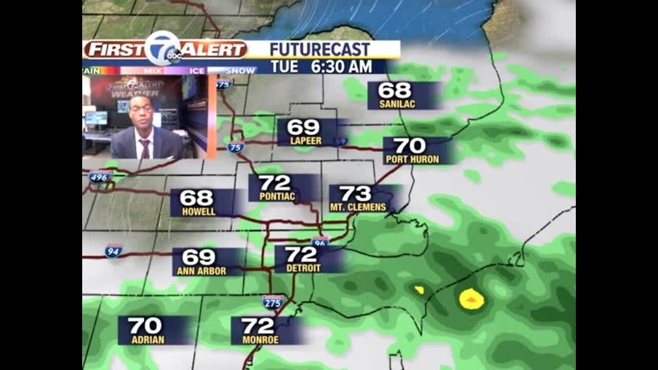 Showers and storms arrive tonight