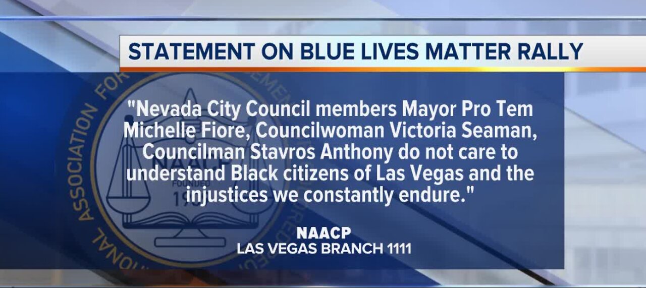 NAACP condemns Blue Lives Matter rally