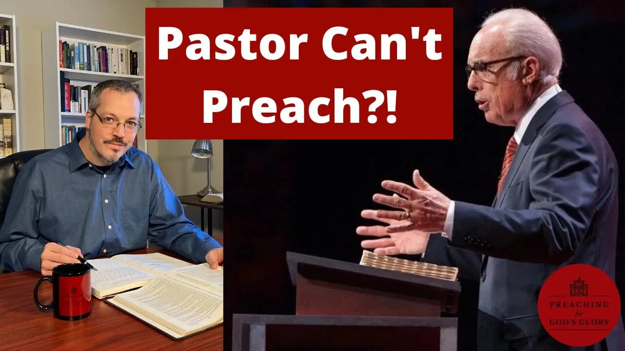 Pastor Can't Preach?! Would Your Church be Ready??? | John MacArthur Unable to Preach 2nd Service