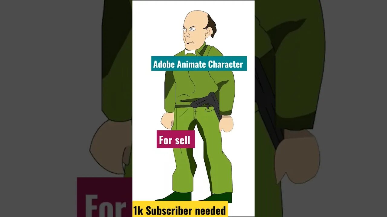 #adobe #animate #characterdesign for sell #ytshorts #2danimation