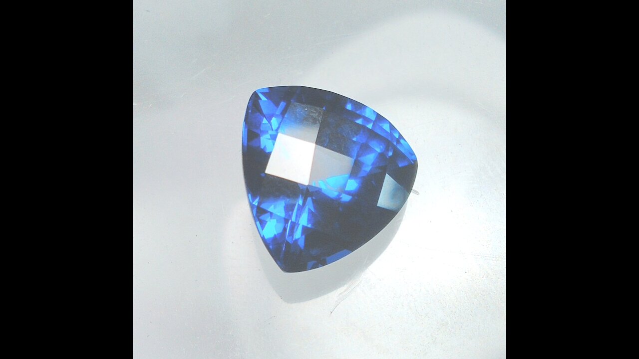 YAG Tanzanite Imitation Trillion Checkerboard