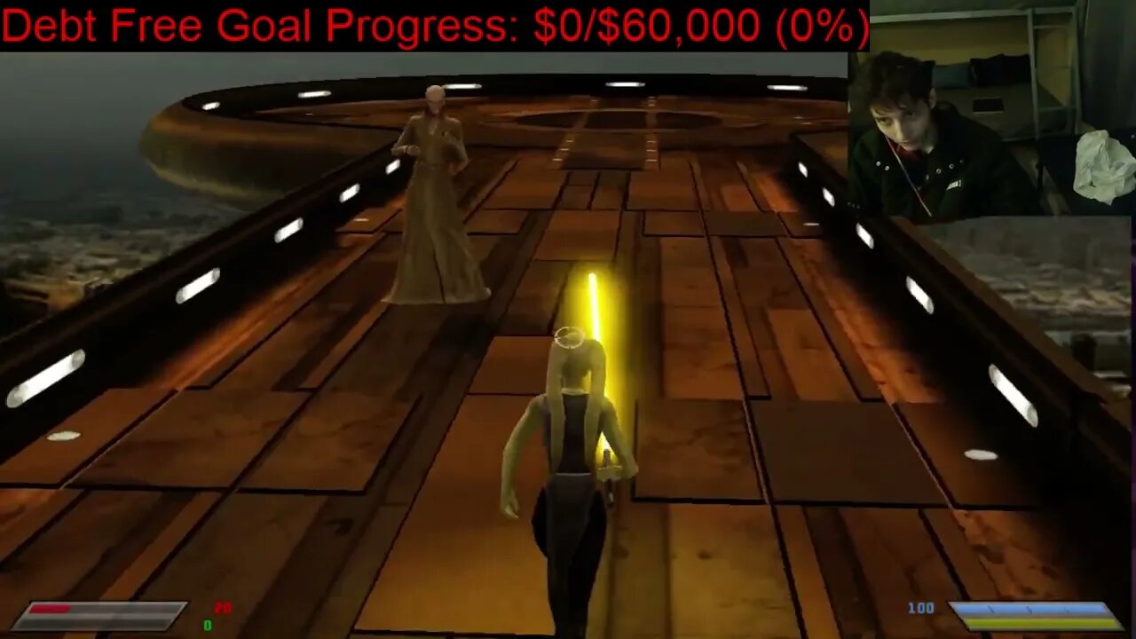 Mace Windu VS Snoke In A Battle With Live Commentary In Star Wars Jedi Knight Jedi Academy