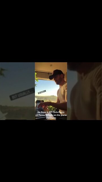He Does It All! Chris Evans performs ballads on the piano😍#shorts #chrisevans
