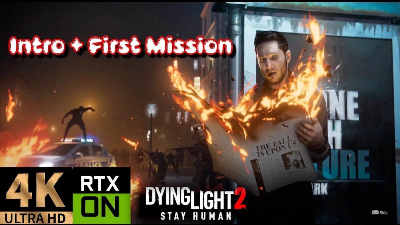 Dying Light 2 Gameplay PC 4K Ultra Raytracing - First Mission + Intro