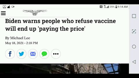 Biden Warns Unvaxxed Will Pay a Price...