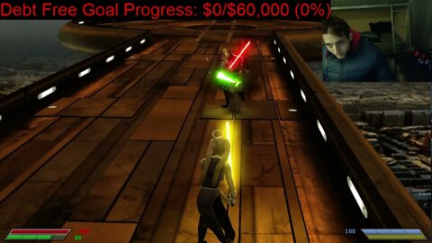 Yoda VS Starkiller In A Battle With Live Commentary In Star Wars Jedi Knight Jedi Academy