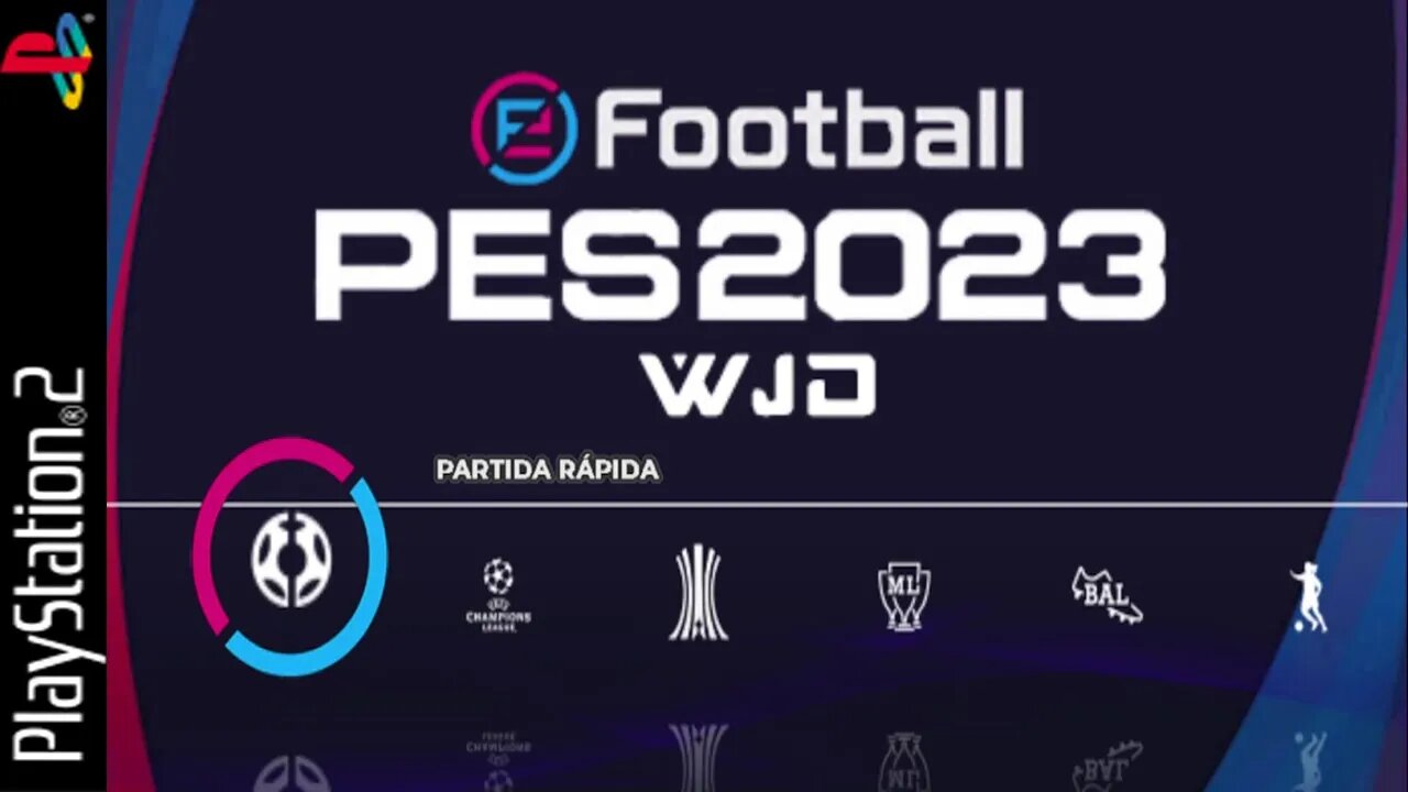 NOVO ! PES 2023 PS2 LIBERTADORES VERSÃO JUNHO 100% ATUALIZADO