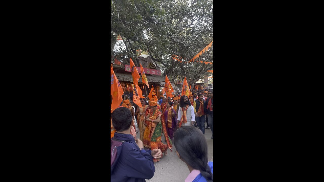 Ram mandir udghatan samaroh ka swagat julus at ranchi