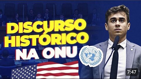 O Deputado NIKOLAS É APLAUDIDO NA ONU