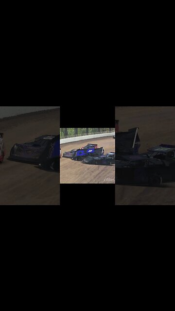 Spectacular iRacing World of Outlaws Dirt Super Late Model Crash at Eldora Speedway - Cars Flying!