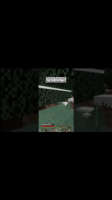 Minecraft - Estamos Construindo Um Reino Na Neve Jogando Com Amigos #Shorts