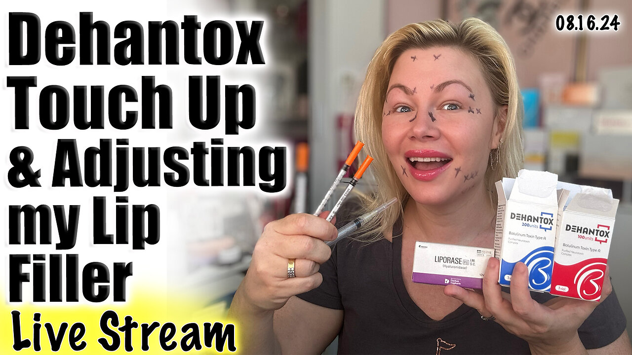 Live Dehantox Touch Up & Adjusting my Lip Filler! AceCosm, code Jessica10 saves you Money