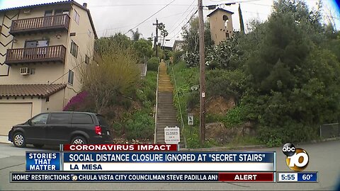 Residents concerned as some ignore closure of 'secret stairs'