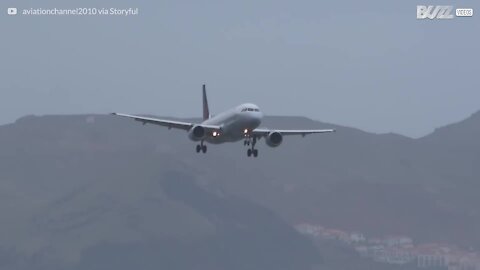 Forte tempesta rende difficile l'atterraggio a Madeira