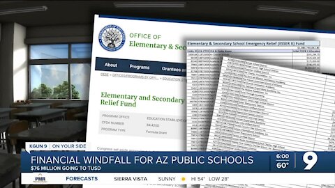 Financial windfall for Arizona public schools