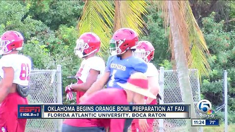 Oklahoma begins Orange Bowl prep at FAU