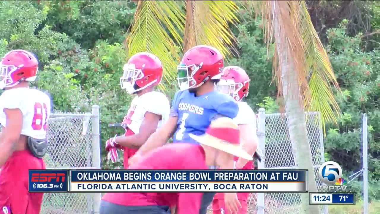 Oklahoma begins Orange Bowl prep at FAU