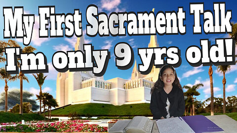 My First Church Talk! 9 yrs old!