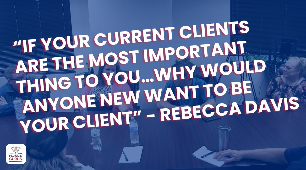 “If current clients are most important to you…why'd anyone new want to be your client” Rebecca Davis