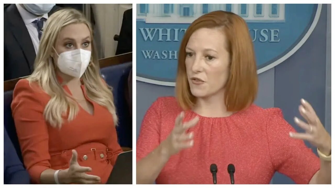 Jen Psaki Terrified when Asked About Hillary Clinton and Durham Report at White House Briefing