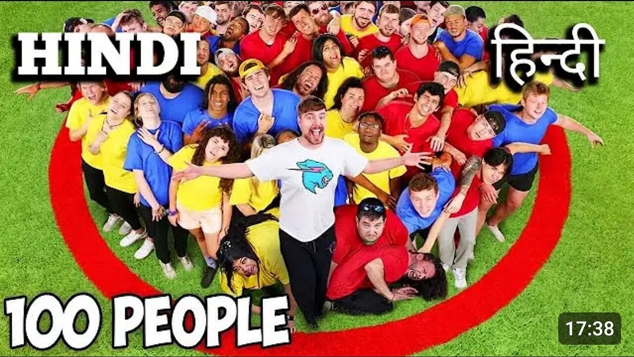 100 people in one circle win $5,00,000 | Epic MrBeast Challenge