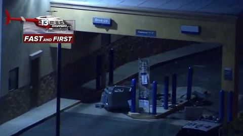 Suspects use forklift to break ATM
