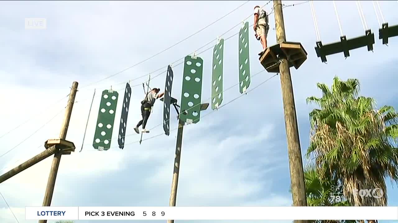 Ropes course at Gator Mike's in Cape Coral