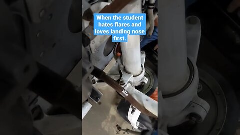 How hard do you have to land to break the nose wheel off of the firewall?