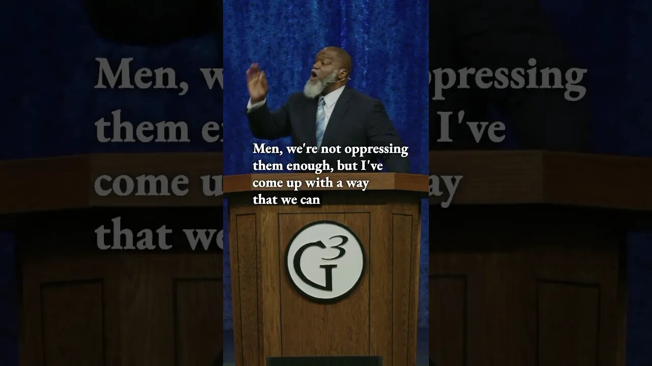 Dr. Voddie Baucham at G3 Conference 2023 Man Didn't Create Marriage