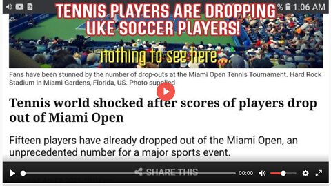 MIAMI OPEN COVERS UP MASSIVE PLAYER VACCINE DAMAGE!