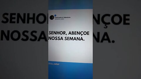 Senhor abençoe está semana