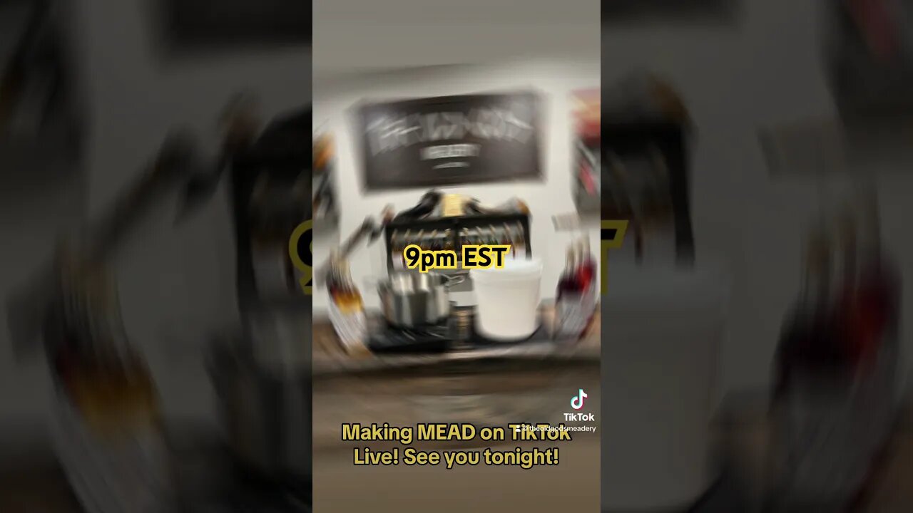 See you on TikTok Live! Tonight at 9pm EST! #mead #honeywine