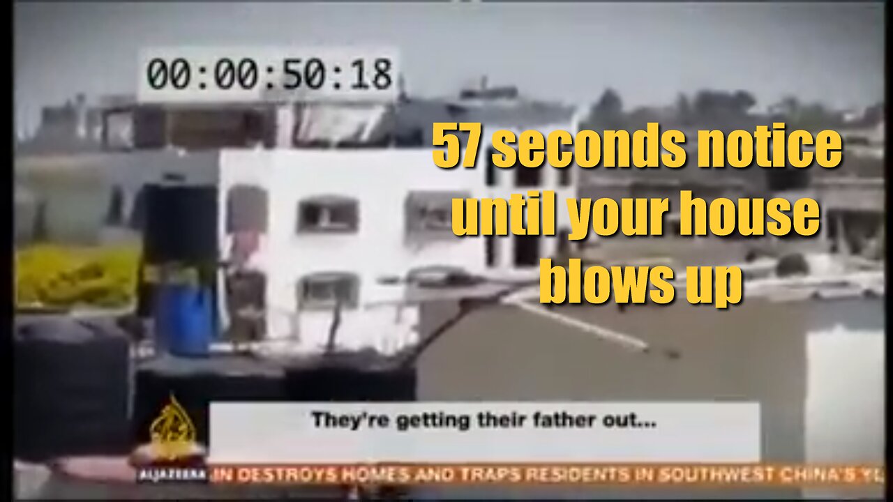 57 seconds notice until your house blows up