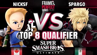 FPS6 Online - APLE NS | NickSF (Mii Swordfighter) vs. Sparg0 (Cloud) - Smash Ultimate Top 8 Qual