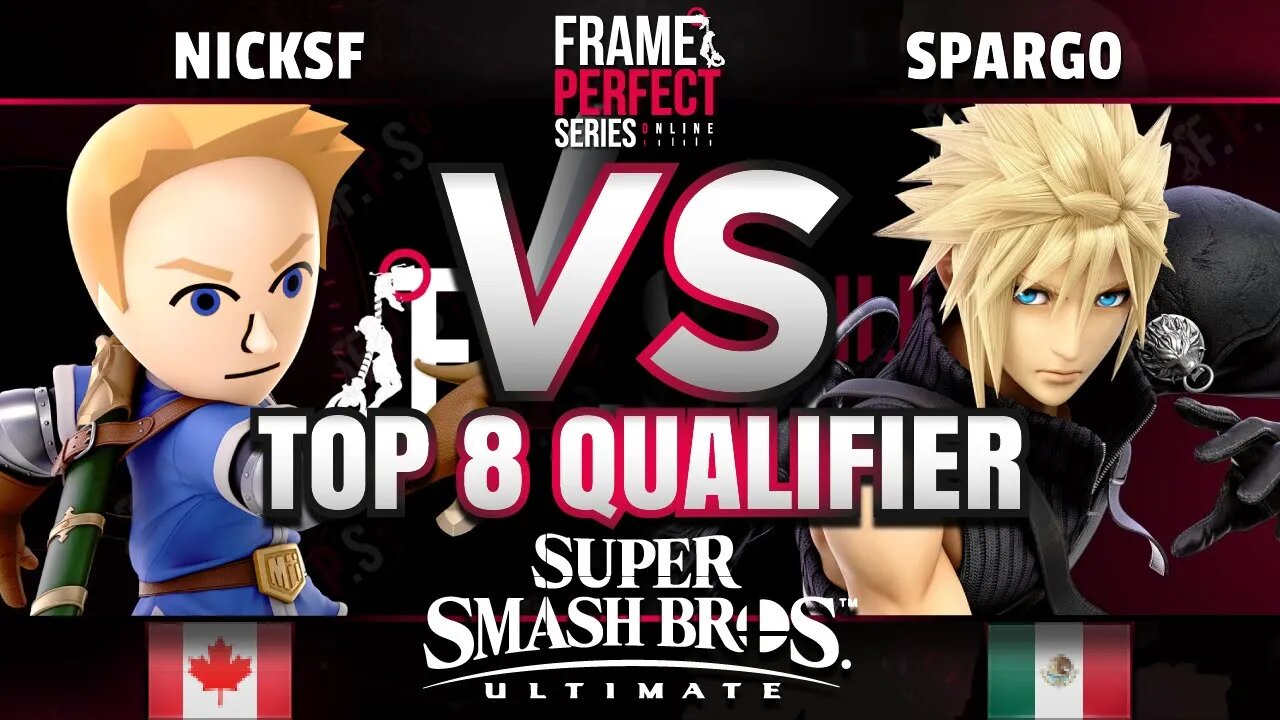 FPS6 Online - APLE NS | NickSF (Mii Swordfighter) vs. Sparg0 (Cloud) - Smash Ultimate Top 8 Qual