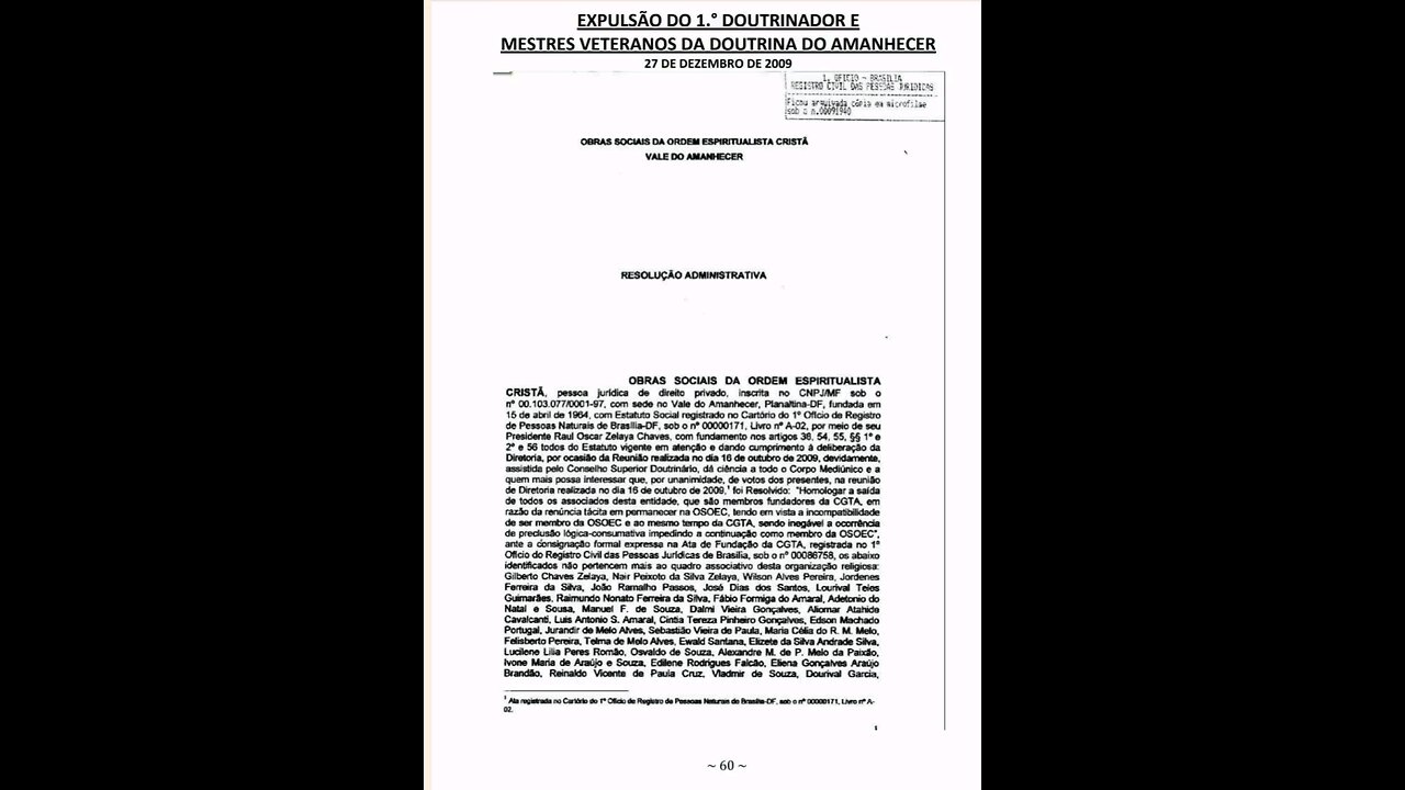 Divisão entre CGTA e OSOEC no Vale do Amanhecer explicada