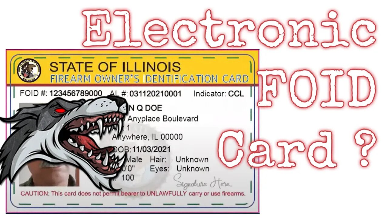 An Electronic FOID card? - Illinois allows an electronic FOID card. Some people didn't know.