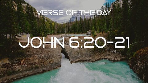 January 22, 2023 - John 6:20-21 // Verse of the Day