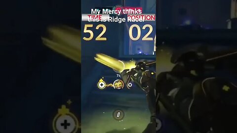 My Mercy thinks she's playing Ridge Racer #overwatch #gaming