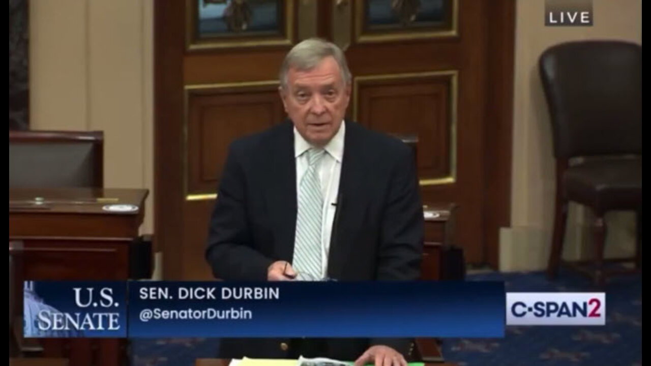 Sen.Durbin blaming Tucker, Ingraham for being antivaxxers, then freudian slip occurred