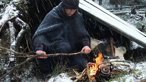 Into the Snowstorm! 3 Day WINTER BUSHCRAFT at Sea