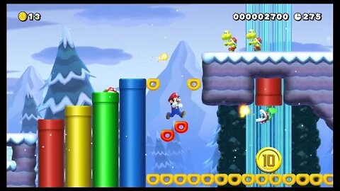 Mario Maker 2 NSMB Snow Levels