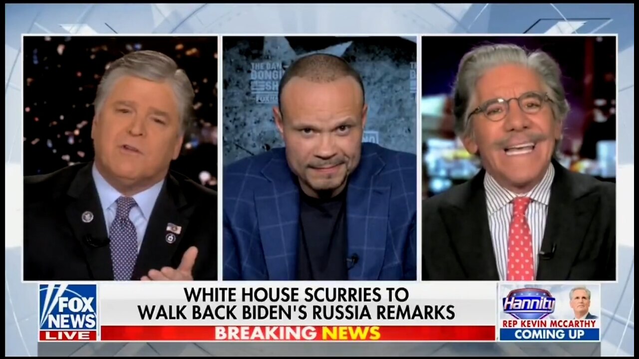 Bongino, Hannity & Geraldo Battle Over Biden's Struggles in Europe