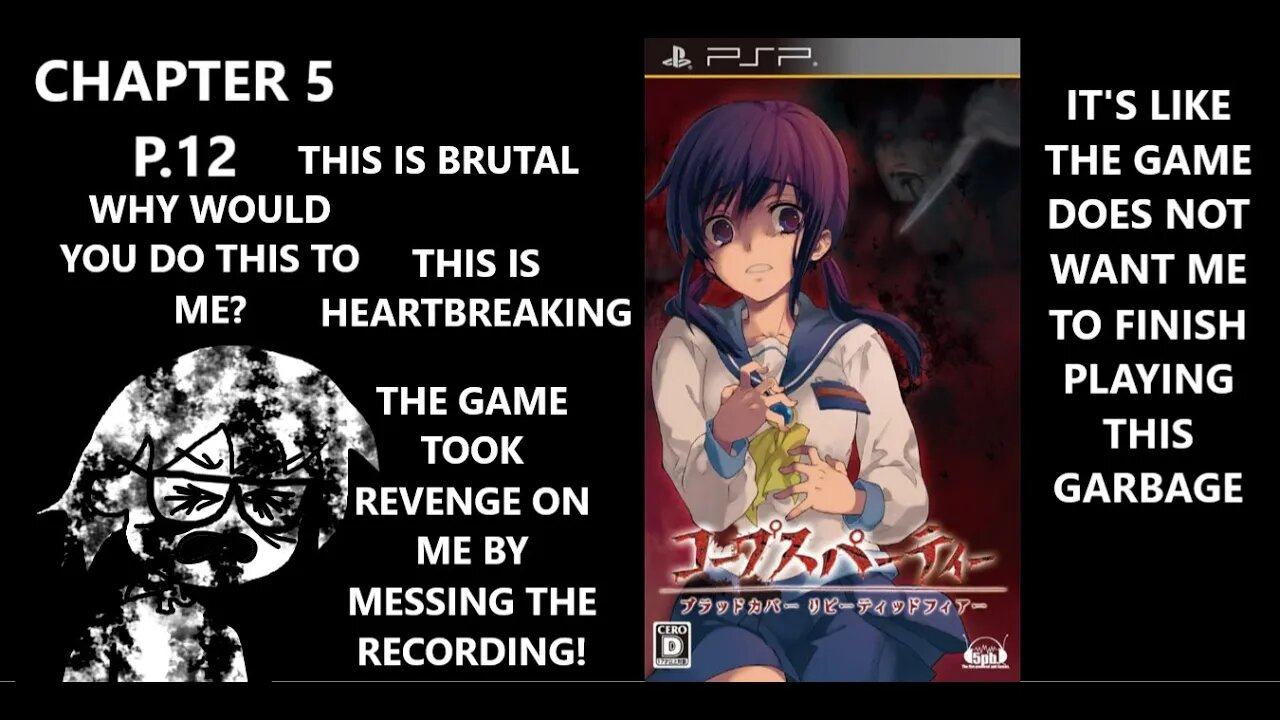 Corpse Party PSP - IT'S LIKE THIS GAME IS DELIBERATELY KEEPING ME FROM GETTING ANY PROGRESS P.12