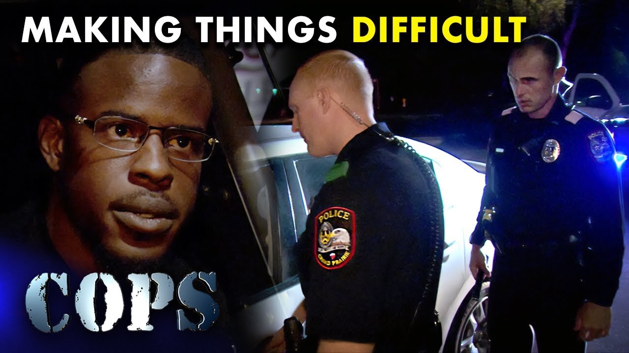 🚦Traffic Stop Drama: Suspect Makes Things Difficult for Grand Prairie Police | Cops TV Show