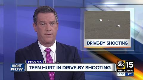 Teen girl hurt in drive-by shooting in Phoenix