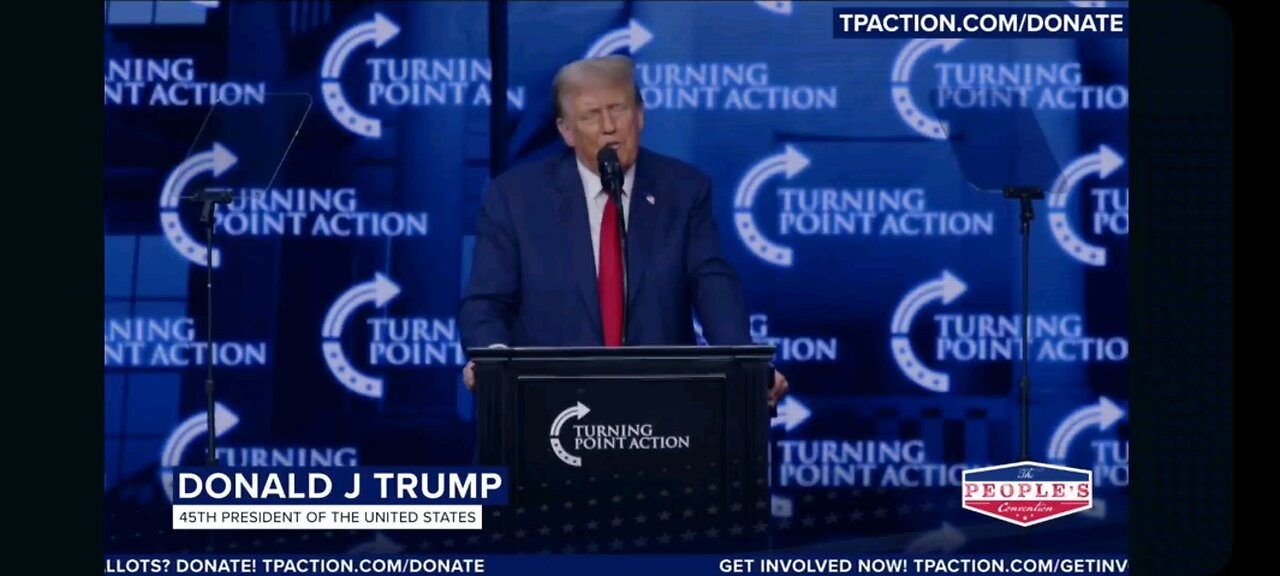 President Trump at Turning Point Action People's Convention in Detroit