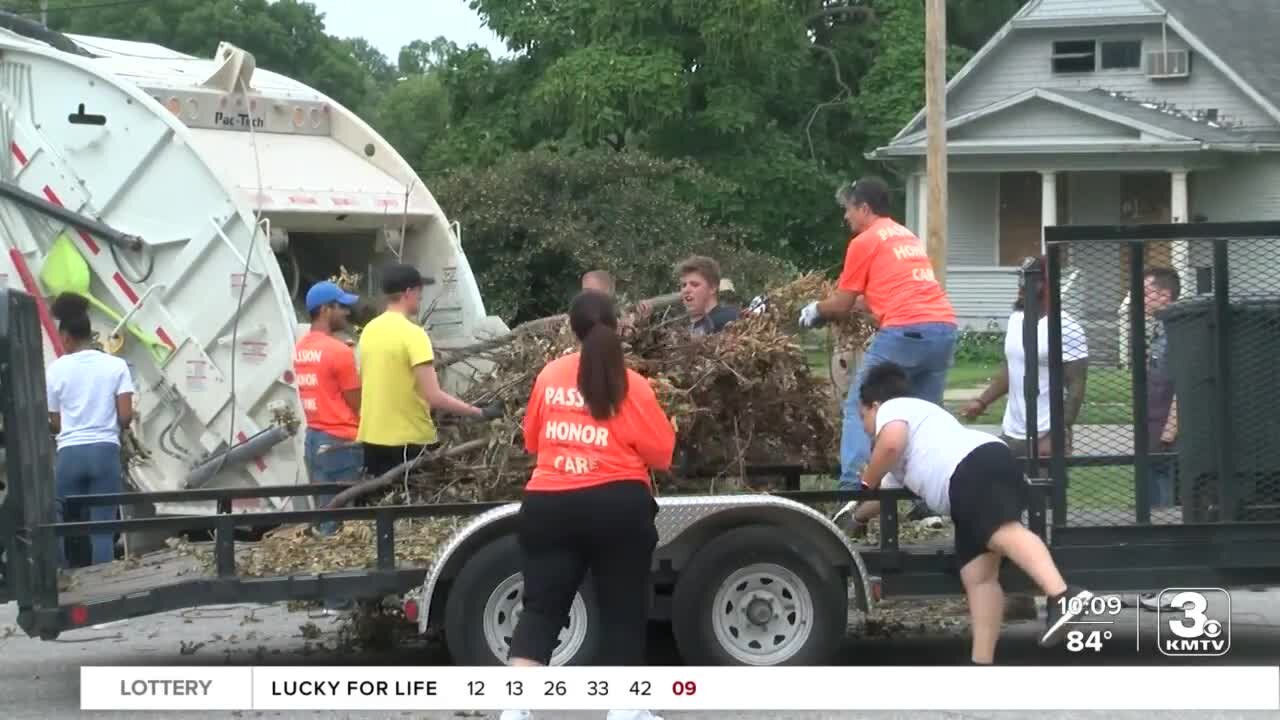 Community organizations build relationships through hosting trash drop-off